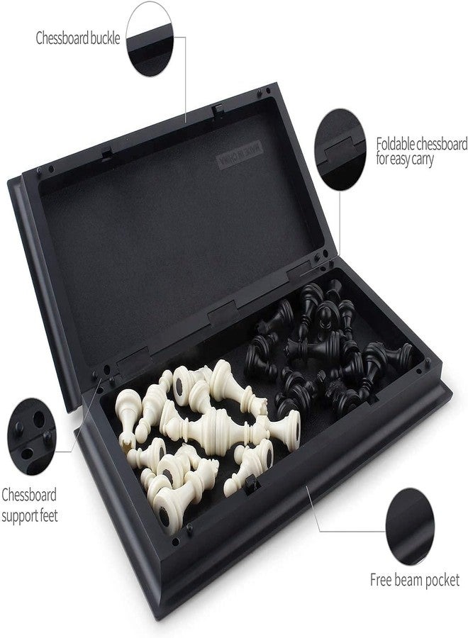 HaRvic Magnetic Chess Board Game Foldable Chess with Magnetic Pawns Portable Chess Board Set for Adults Board Games for Kids Toys for 6 Years Old (Big) - Image 3